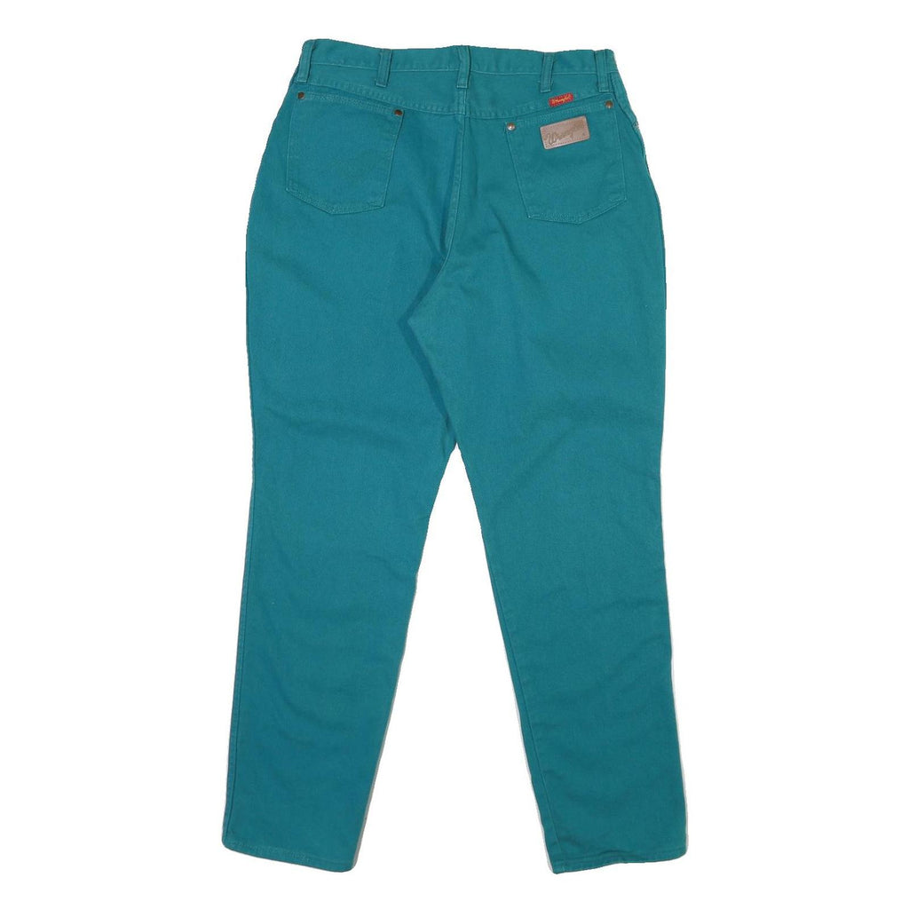 WRANGLER Womens Classic Blue Jeans Button Cotton W34 L31 Comfortable Fit