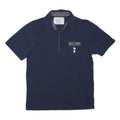 HOTSPUR HERRITAGE Mens Navy Polo Shirt M Cotton Blend Short Sleeve Plain
