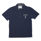 HOTSPUR HERRITAGE Mens Navy Polo Shirt M Cotton Blend Short Sleeve Plain
