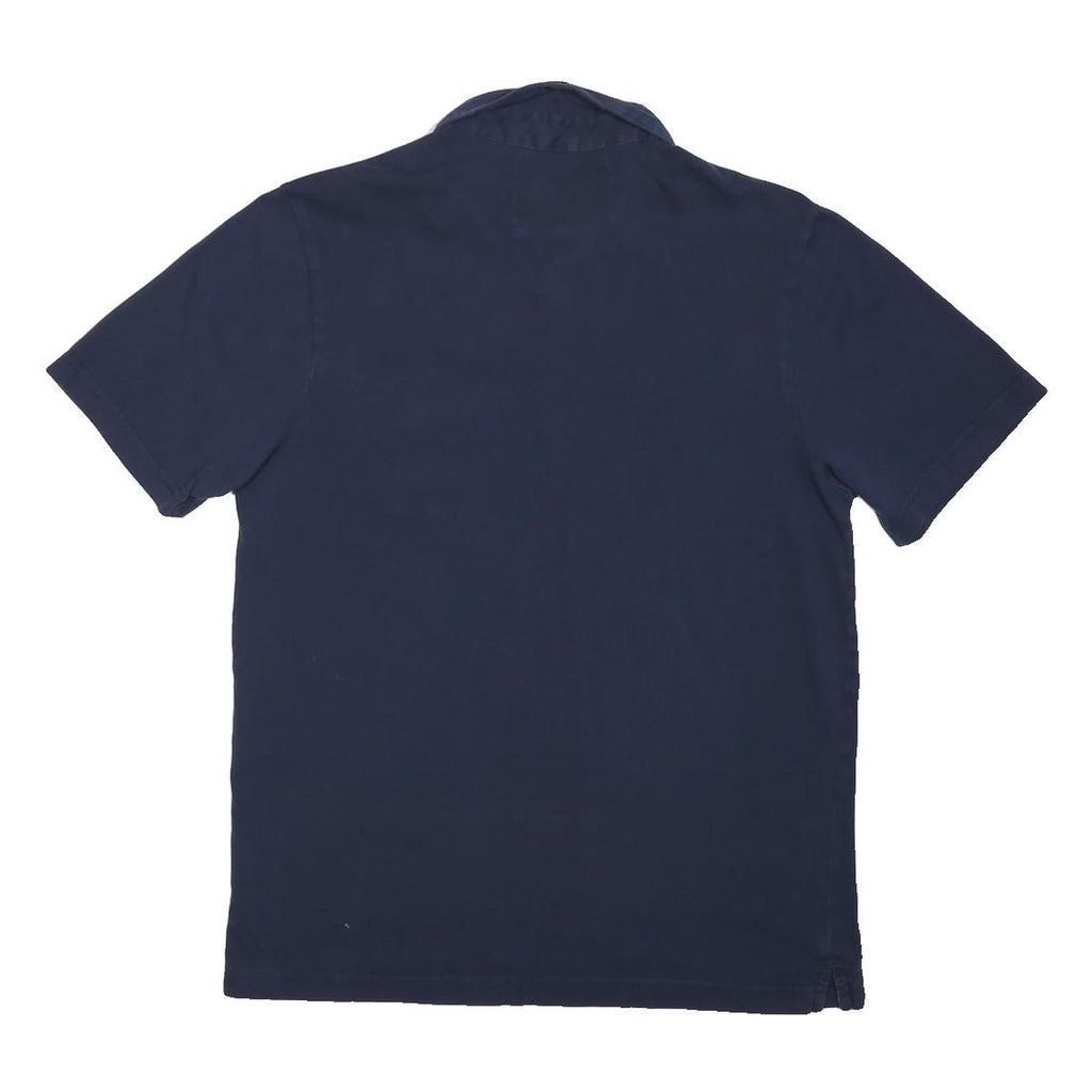HOTSPUR HERRITAGE Mens Navy Polo Shirt M Cotton Blend Short Sleeve Plain