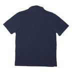 HOTSPUR HERRITAGE Mens Navy Polo Shirt M Cotton Blend Short Sleeve Plain