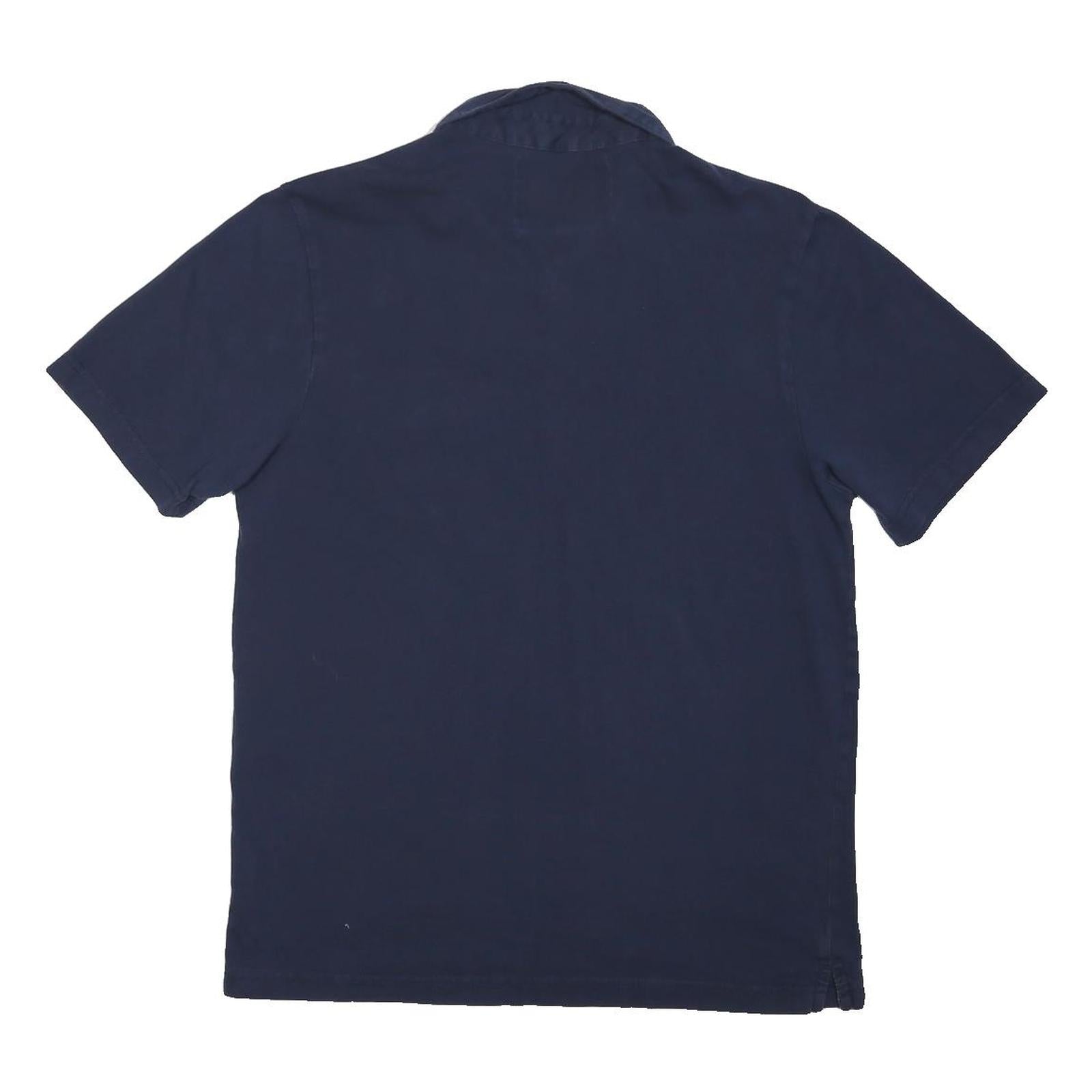 HOTSPUR HERRITAGE Mens Navy Polo Shirt M Cotton Blend Short Sleeve Plain