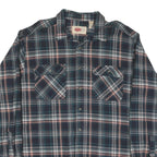 FIELD N' FOREST Mens Blue Plaid Long Sleeve Shirt 2XL Cotton Blend Casual