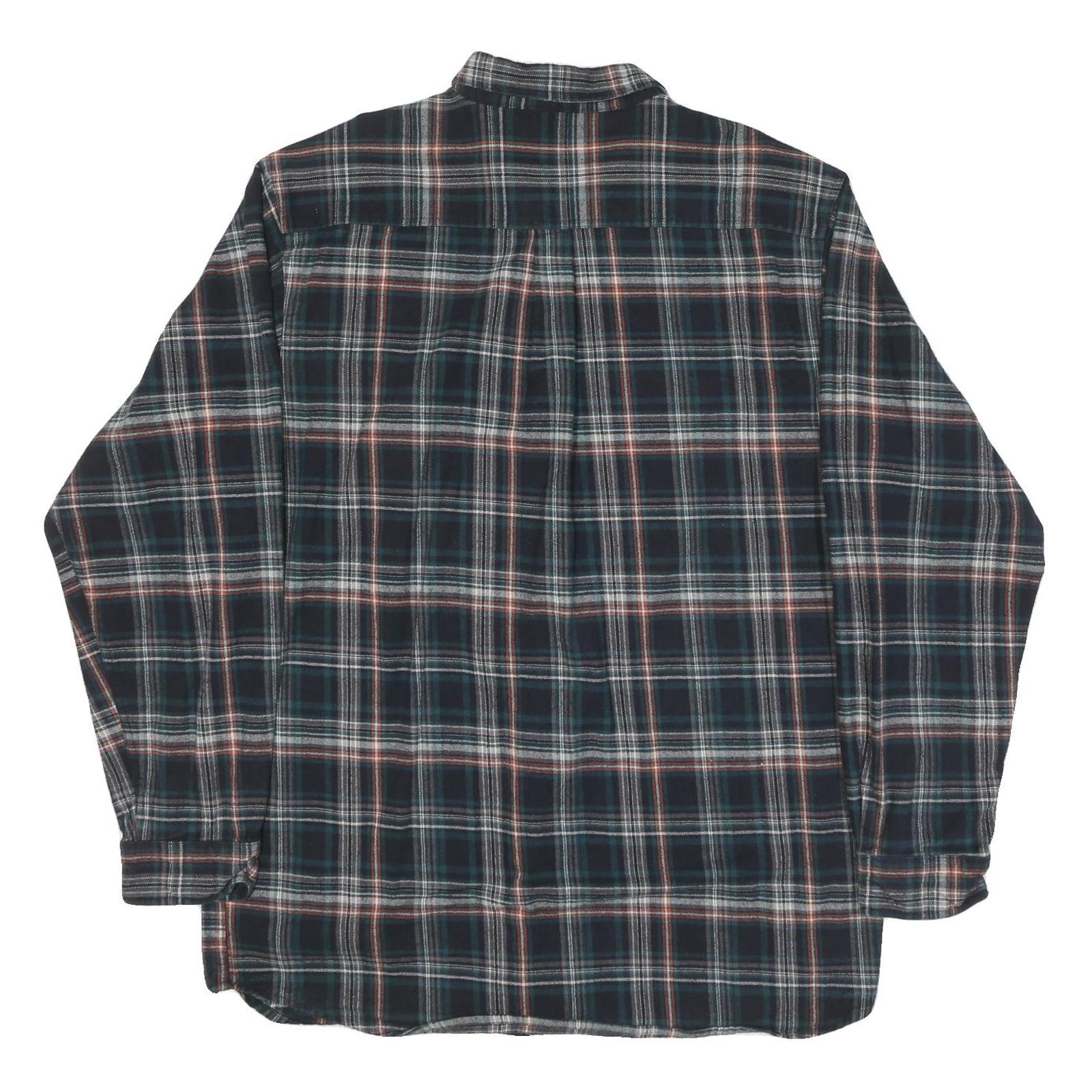 FIELD N' FOREST Mens Blue Plaid Long Sleeve Shirt 2XL Cotton Blend Casual