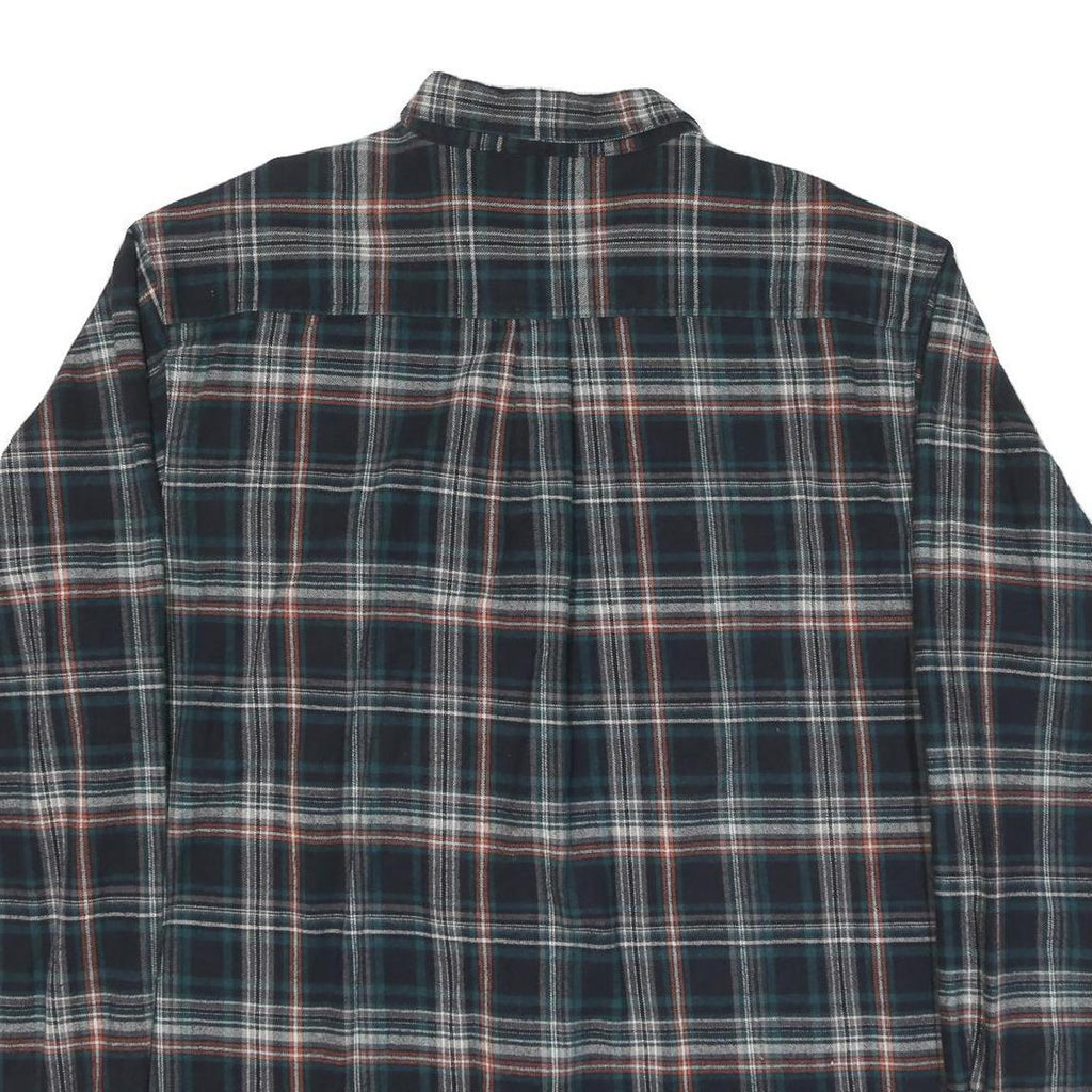 FIELD N' FOREST Mens Blue Plaid Long Sleeve Shirt 2XL Cotton Blend Casual