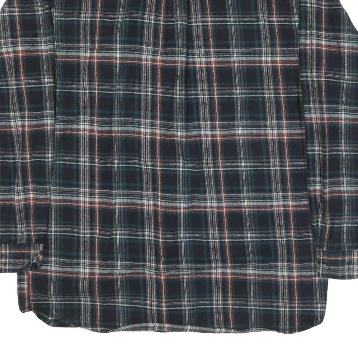 FIELD N' FOREST Mens Blue Plaid Long Sleeve Shirt 2XL Cotton Blend Casual