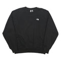 THE NORTH FACE Mens Black Cotton Blend Sweatshirt L Crew Neck Pullover Classic