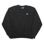 THE NORTH FACE Mens Black Cotton Blend Sweatshirt L Crew Neck Pullover Classic