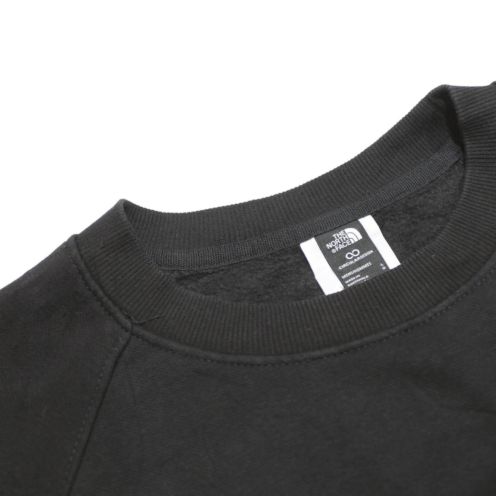 THE NORTH FACE Mens Black Cotton Blend Sweatshirt L Crew Neck Pullover Classic
