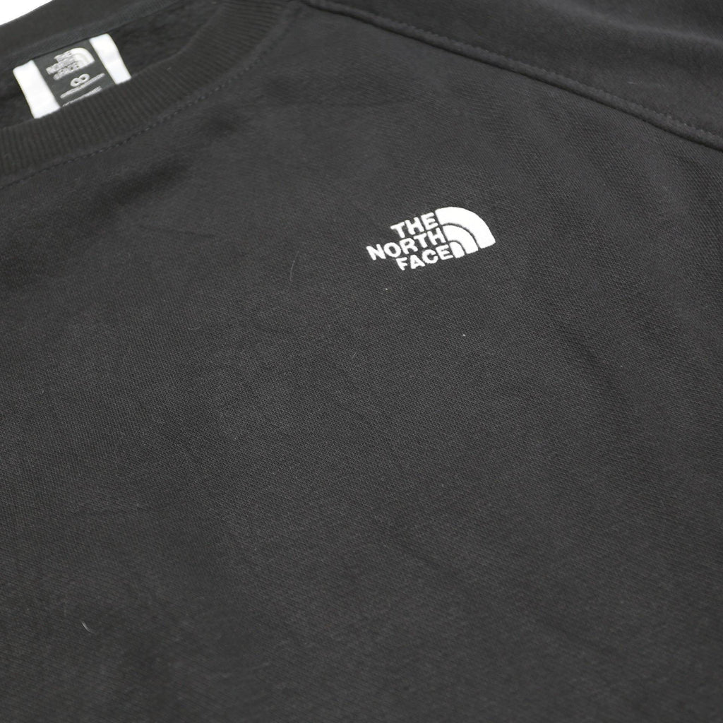 THE NORTH FACE Mens Black Cotton Blend Sweatshirt L Crew Neck Pullover Classic