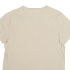 TIMBERLAND Mens Beige Crew Neck Short Sleeve T-Shirt L Cotton Blend Classic