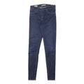 LEVI'S 720 BIG E Womens Jeans Blue Slim Skinny Denim Medium W27 L32 Zip Closure