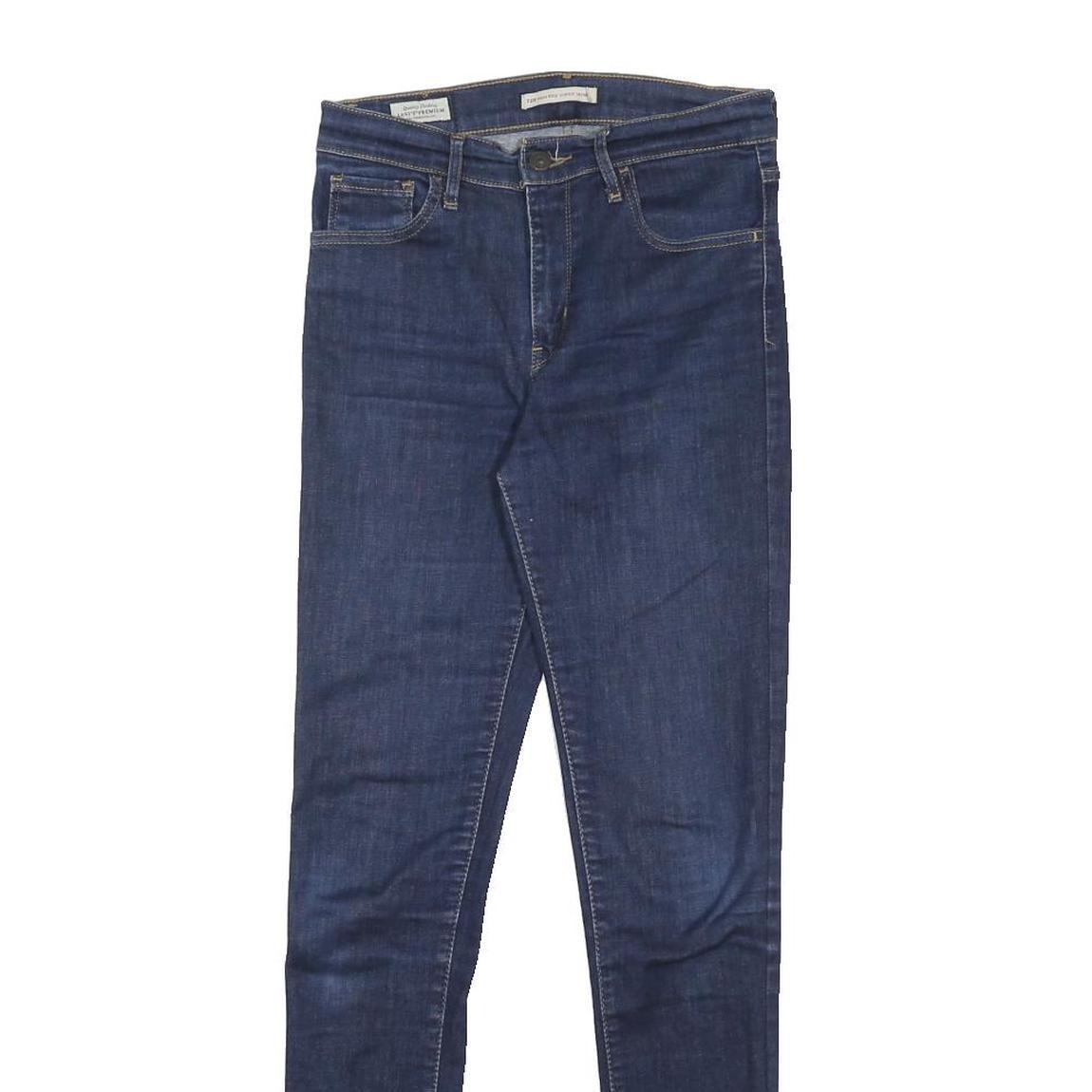 LEVI'S 720 BIG E Womens Jeans Blue Slim Skinny Denim Medium W27 L32 Zip Closure