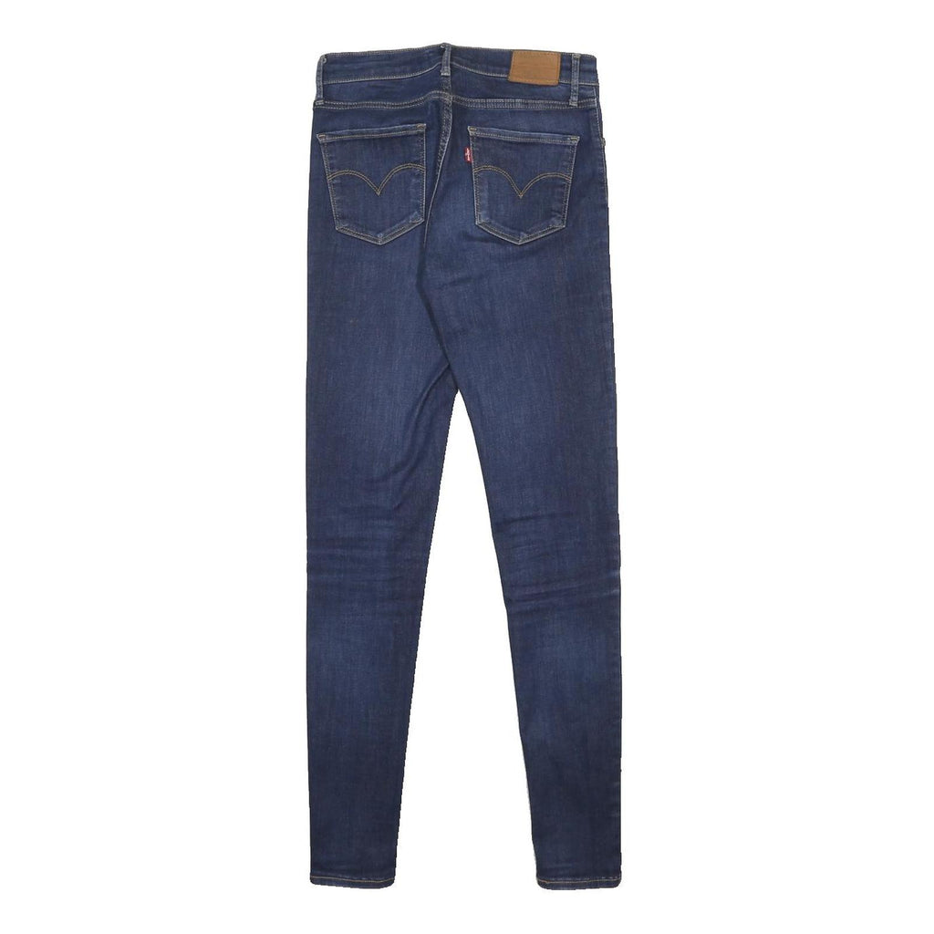 LEVI'S 720 BIG E Womens Jeans Blue Slim Skinny Denim Medium W27 L32 Zip Closure