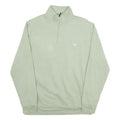 CHAPS Mens Green 1/4 Zip M Cotton Blend Sweatshirt Pullover Classic