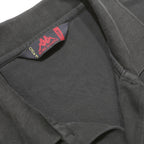 KAPPA Mens Black Short Sleeve Plain L Cotton Polo Shirt Classic Casual