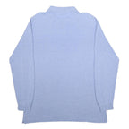 KAPPA Mens Blue Long Sleeve Plain XL Cotton Polo Shirt Classic Fit Casual
