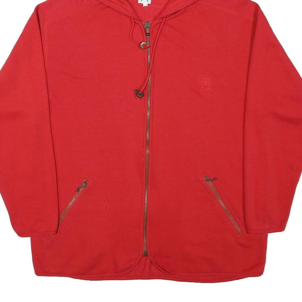 WEAR IT Mens Red Hoodie M Full Zip Cotton Blend Casual Streetwear