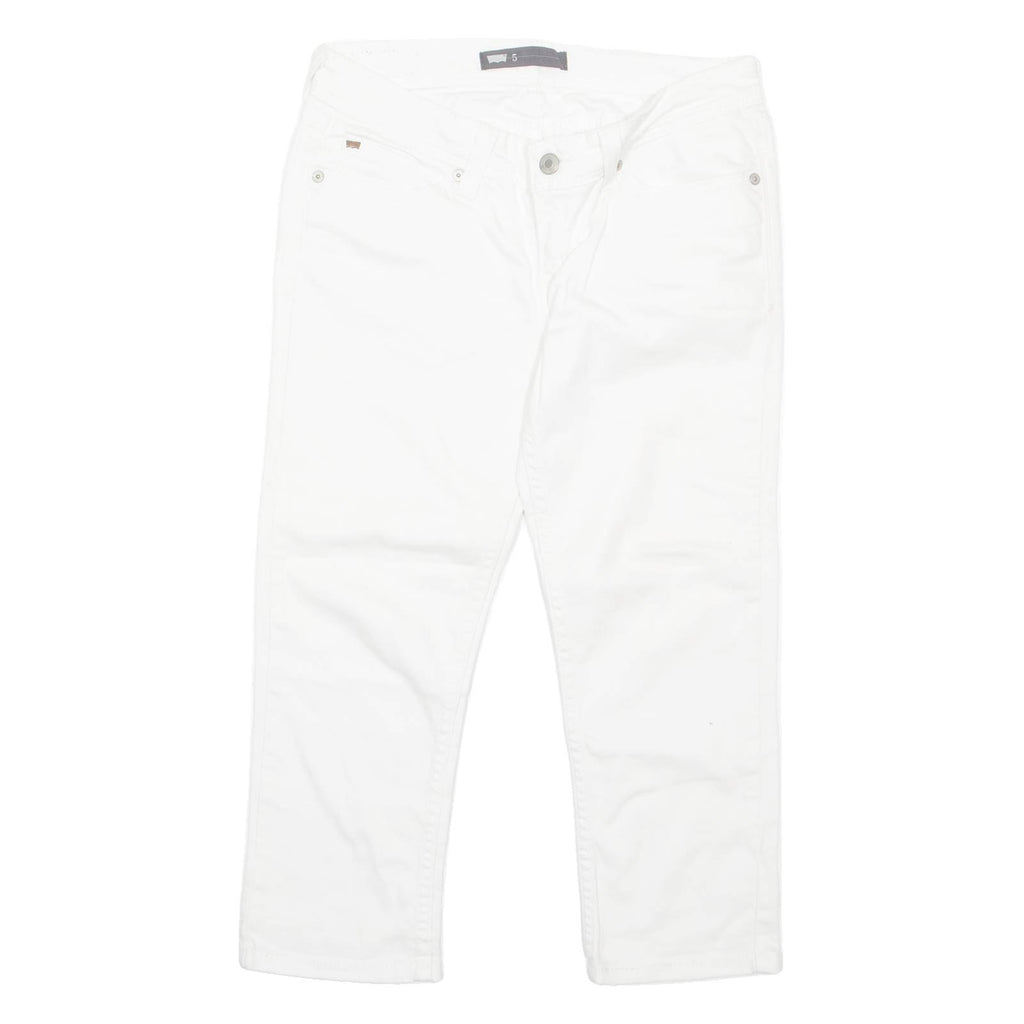 LEVI'S Womens Jeans White Regular Straight W28 L20