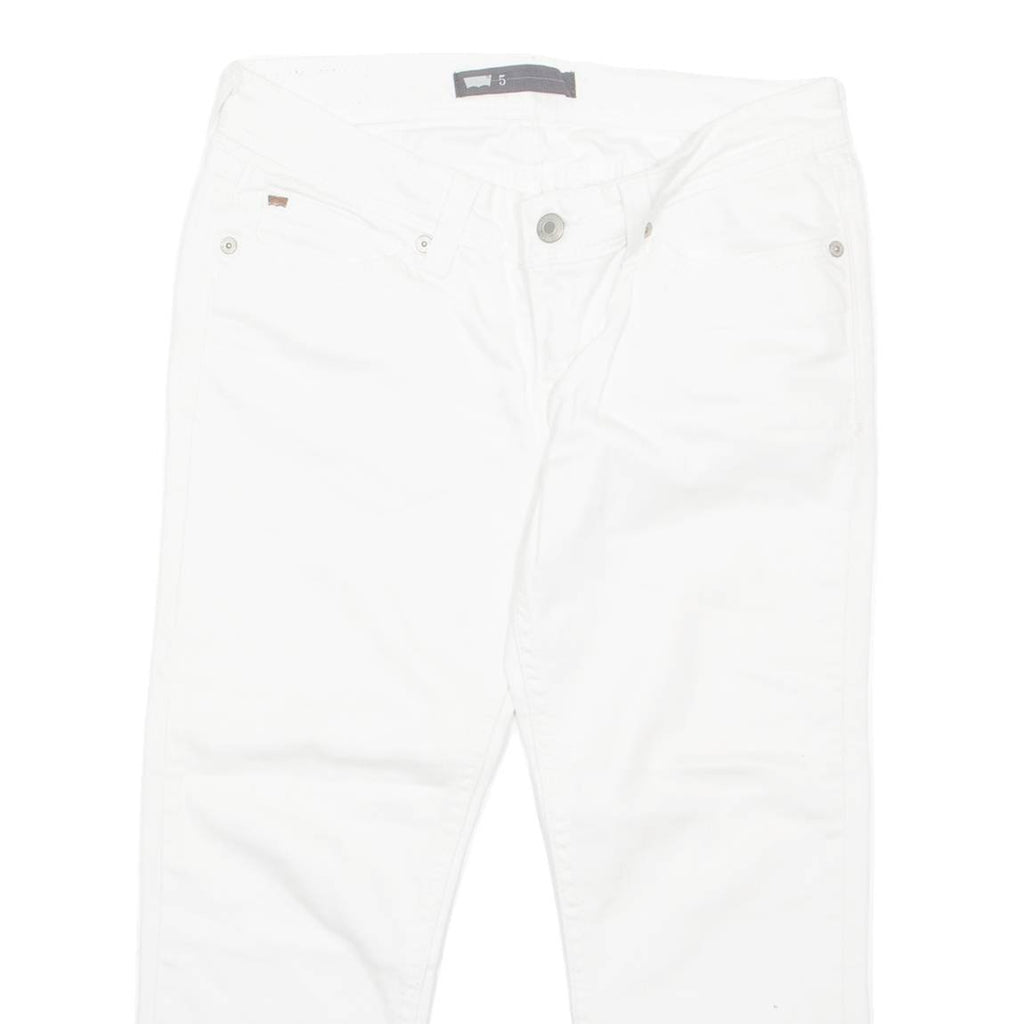 LEVI'S Womens Jeans White Regular Straight W28 L20