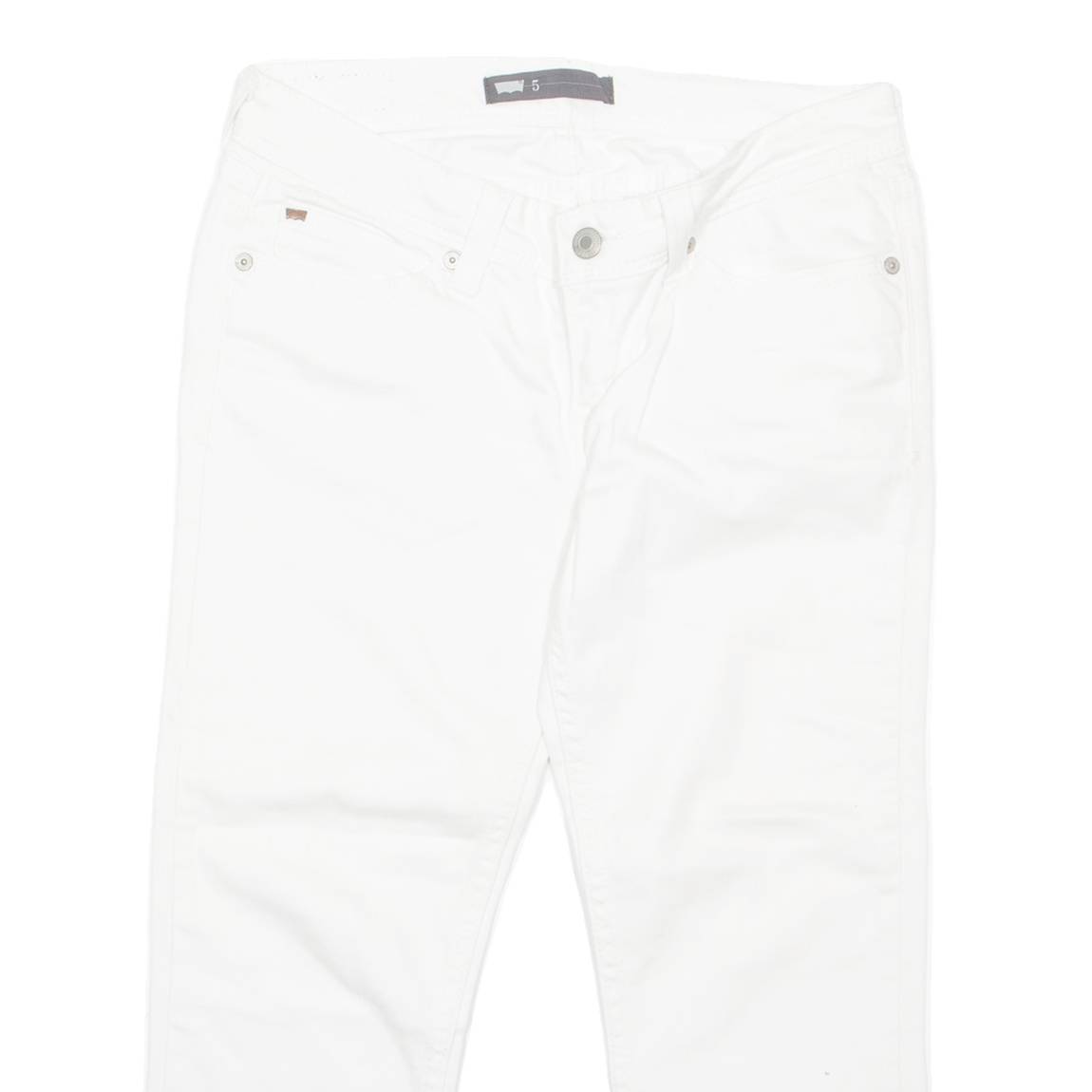 LEVI'S Womens Jeans White Regular Straight W28 L20