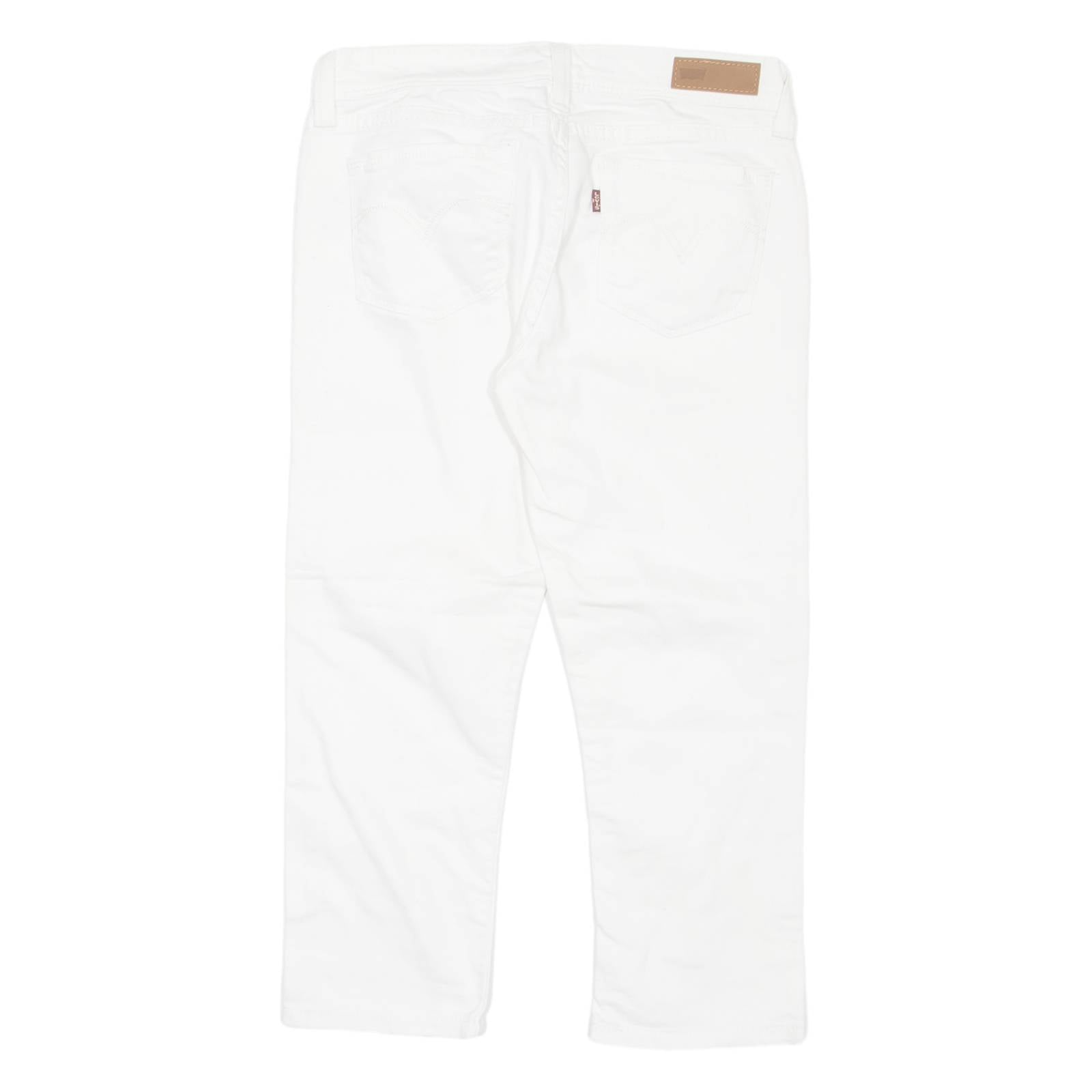 LEVI'S Womens Jeans White Regular Straight W28 L20