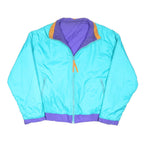WOOLRICH Womens Blue & Purple Outdoor Jacket L Nylon Zip Plain Sport Casual