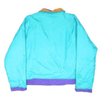 WOOLRICH Womens Blue & Purple Outdoor Jacket L Nylon Zip Plain Sport Casual