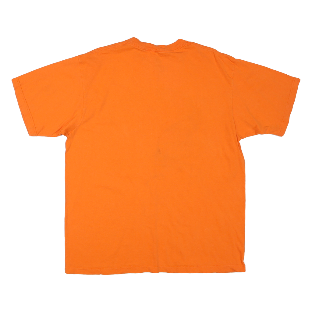 ADIDAS Mens Orange Phoenix Suns Basketball Graphic T-Shirt L Short Sleeve Crew