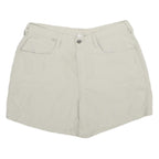 THE NORTH FACE Womens Shorts White Casual UK 12 W32 Lightweight Nylon
