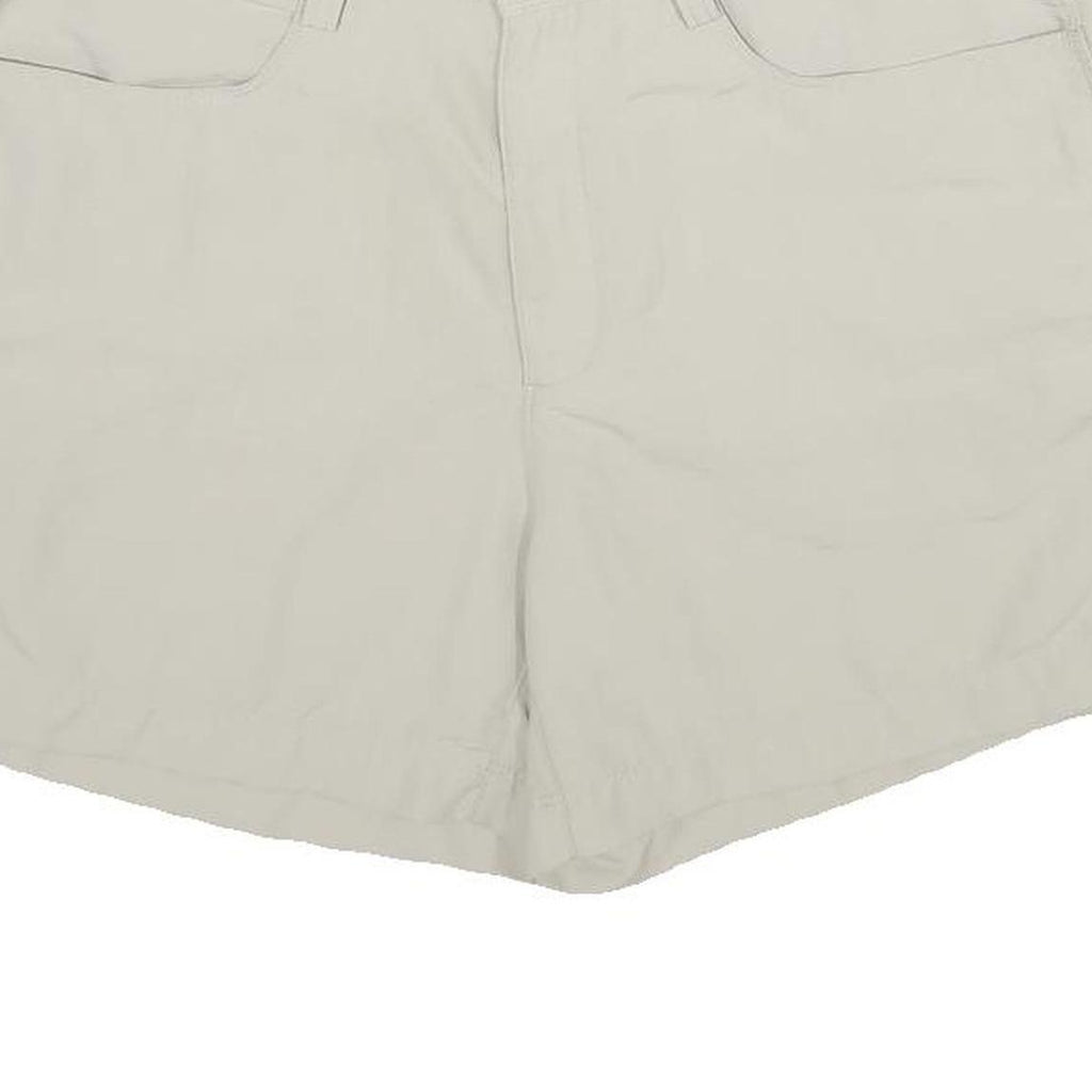 THE NORTH FACE Womens Shorts White Casual UK 12 W32 Lightweight Nylon