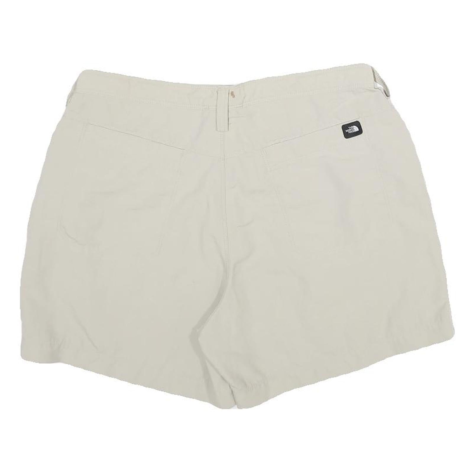 THE NORTH FACE Womens Shorts White Casual UK 12 W32 Lightweight Nylon