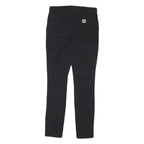 CARHARTT Womens Cotton Blend Black Slim Fit Skinny Trousers W28 L30 Practical