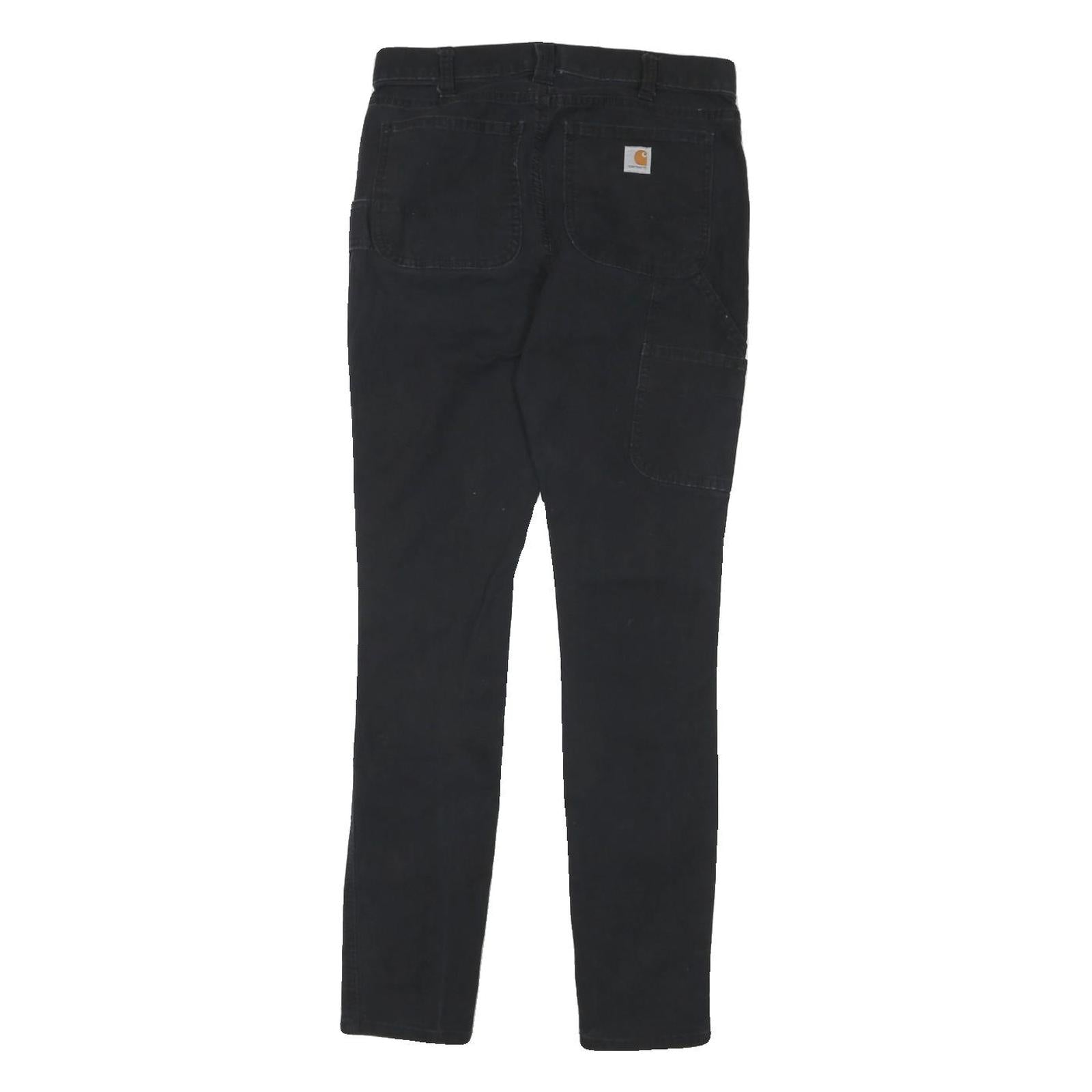 CARHARTT Womens Cotton Blend Black Slim Fit Skinny Trousers W28 L30 Practical