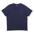 U.S. POLO ASSN Mens Navy Blue Classic T-Shirt L Short Sleeve Crew Neck Cotton