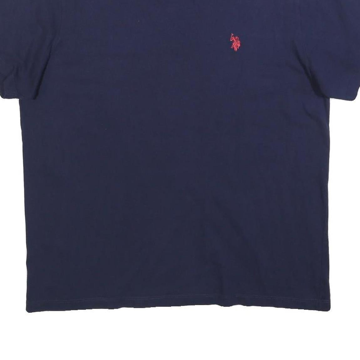 U.S. POLO ASSN Mens Navy Blue Classic T-Shirt L Short Sleeve Crew Neck Cotton