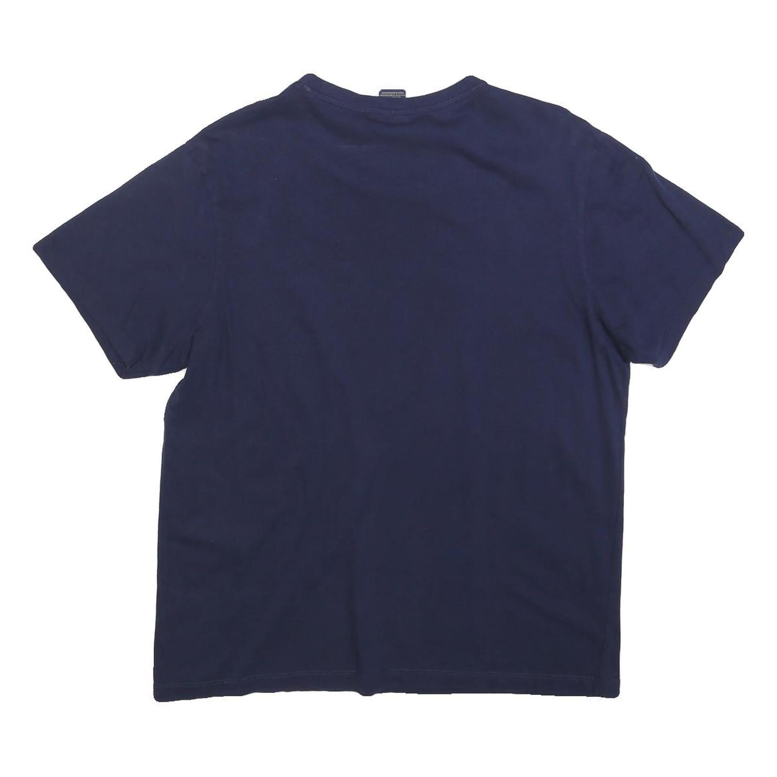 U.S. POLO ASSN Mens Navy Blue Classic T-Shirt L Short Sleeve Crew Neck Cotton
