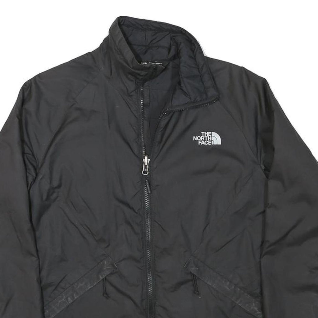 THE NORTH FACE Womens Black Outdoor Jacket XS Polyester Blend Zip Plain