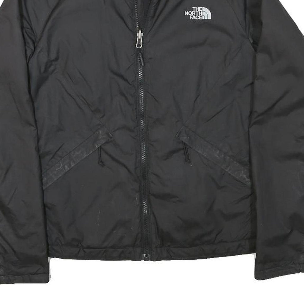 THE NORTH FACE Womens Black Outdoor Jacket XS Polyester Blend Zip Plain