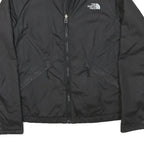 THE NORTH FACE Womens Black Outdoor Jacket XS Polyester Blend Zip Plain