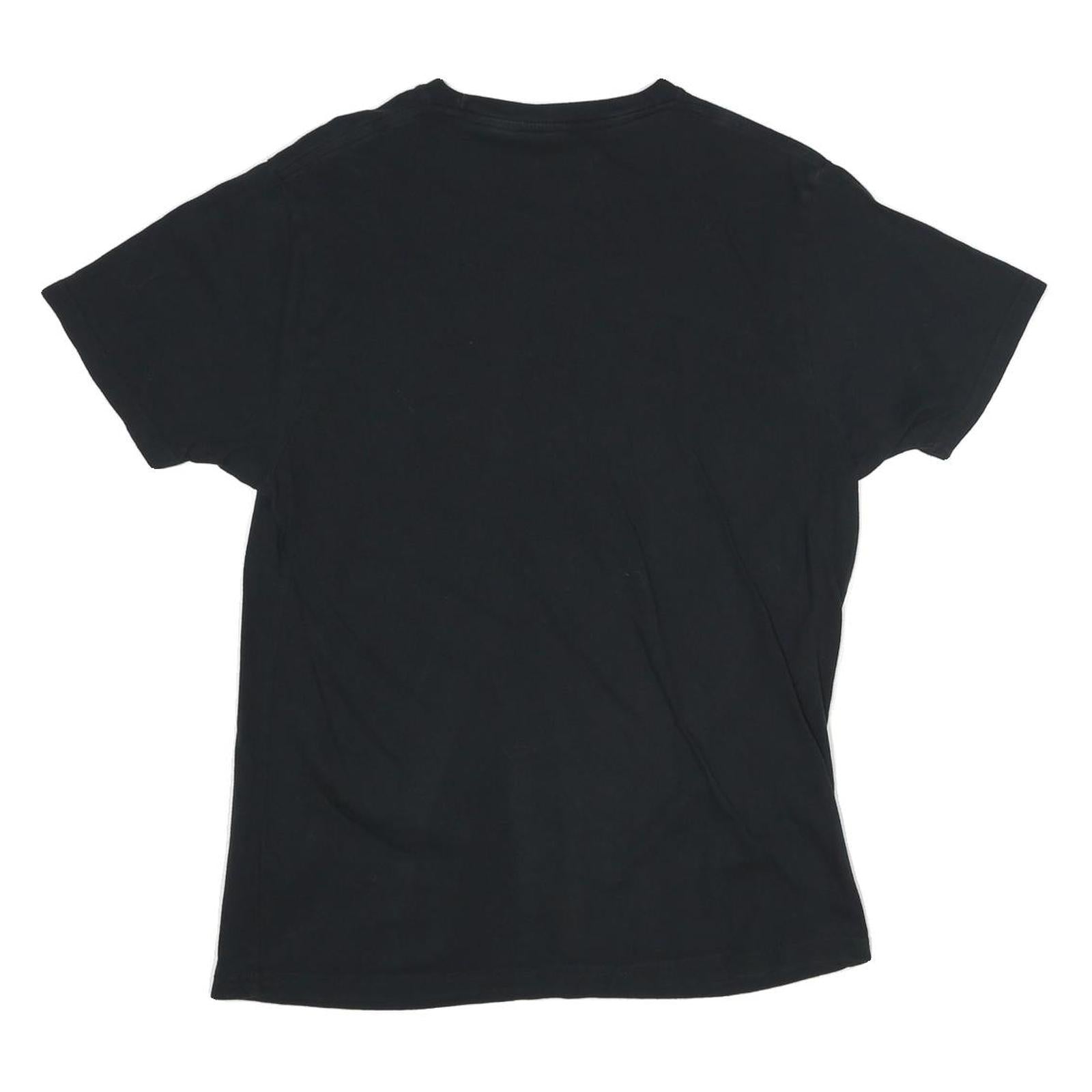 COCA COLA Mens Black Graphic T-Shirt M Short Sleeve Crew Neck Logo Print