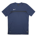 NIKE Mens Blue & Black Sports Graphic T-Shirt L Short Sleeve Crew Neck