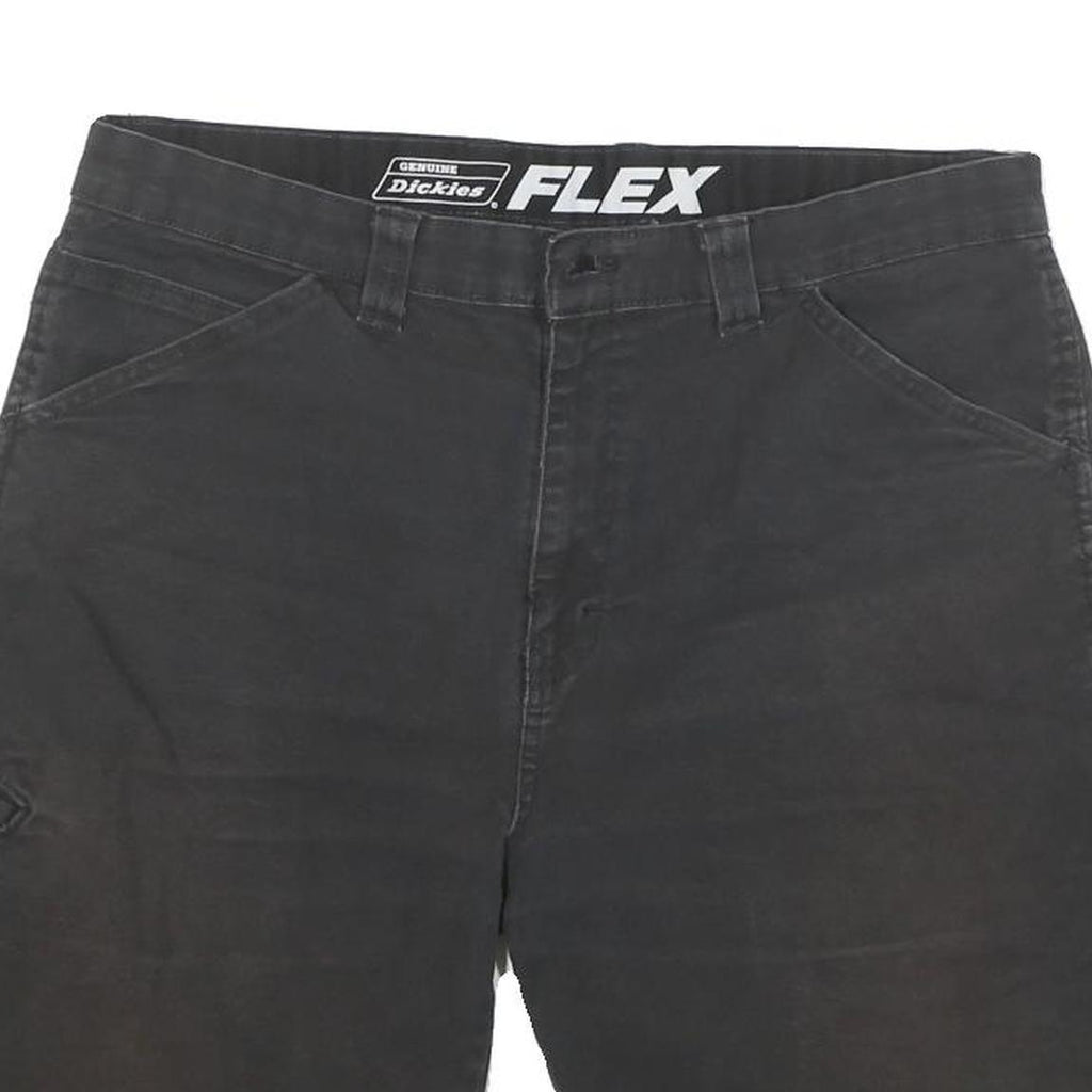 DICKIES Mens Shorts Black Casual Cotton Blend L W36 Durable Workwear Relaxed Fit