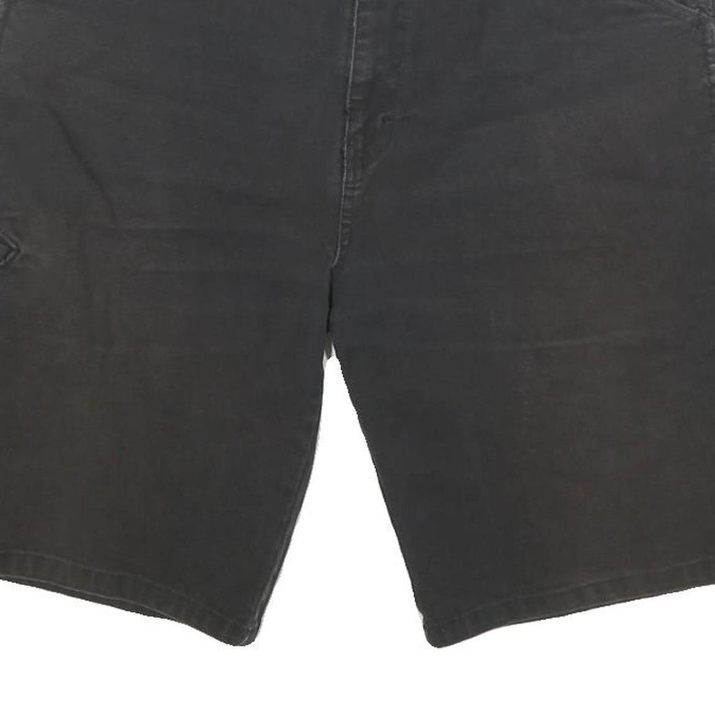 DICKIES Mens Shorts Black Casual Cotton Blend L W36 Durable Workwear Relaxed Fit