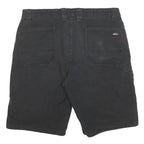 DICKIES Mens Shorts Black Casual Cotton Blend L W36 Durable Workwear Relaxed Fit