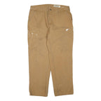 CARHARTT Mens Regular Fit Beige Denim Jeans W38 L32 Workwear Utility Zip