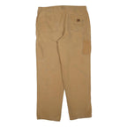 CARHARTT Mens Regular Fit Beige Denim Jeans W38 L32 Workwear Utility Zip