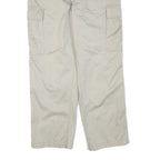 TOMMY HILFIGER Mens Cotton Blend Beige Regular Cargo Trousers W36 L30 Casual