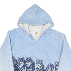 AMERI MODE Mens Blue Jacket M Polyester Blend Plain Zip Up Hooded Casual