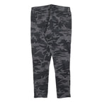 LEVI'S Womens Cotton Blend Black & Grey Camouflage Slim Skinny Trousers W31 L27